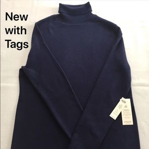 Chico’s Coolmax Turtleneck Kings Navy (XL) NWT